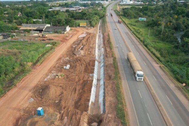 De norte a sul, obras no trecho