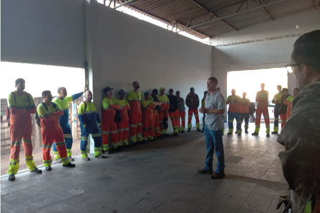 Semana dedicada à Segurança do Trabalho em todo o trecho